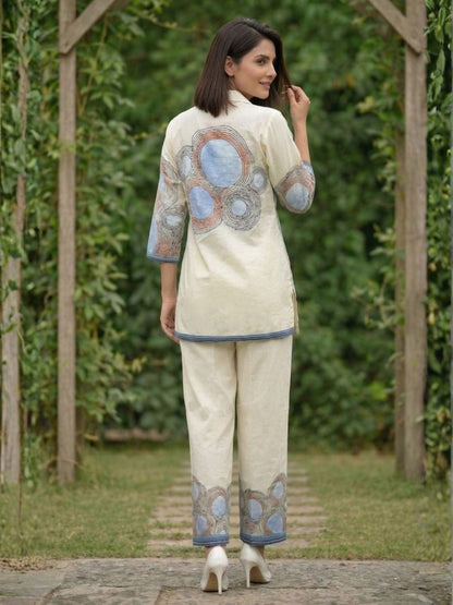 Viyona spatial printed co-ord set