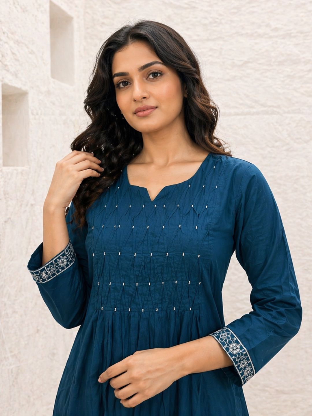 Vairagi Nile Cotton Embroidered Suit Set