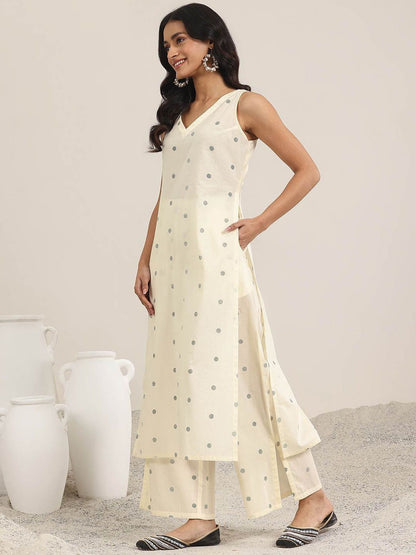 Women Geometric Printed Kurta with Palazzos