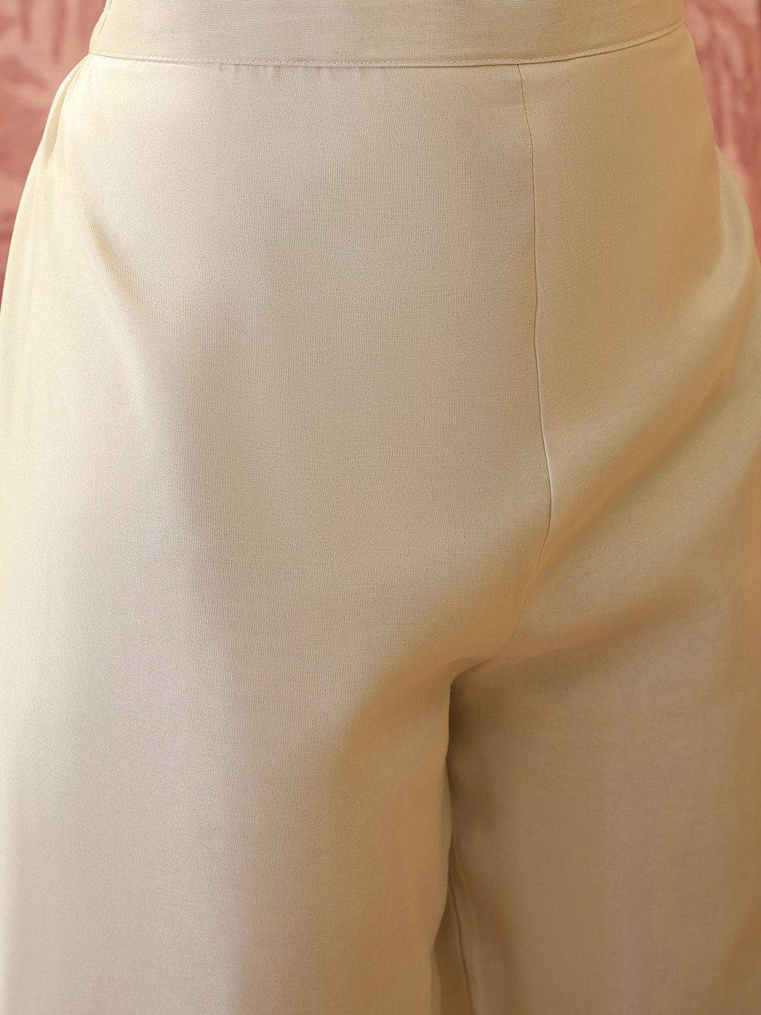 Embroidered V-Neck Kurta Trousers & Dupatta