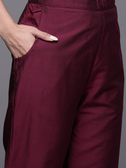 Women Ethnic Motifs Embroidered Regular Sequinned Kurta with Trousers & With Dupatta