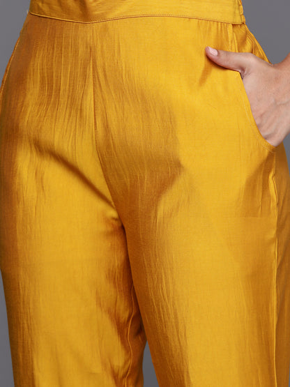 Regular Sequinned Kurta with Trousers Dupatta