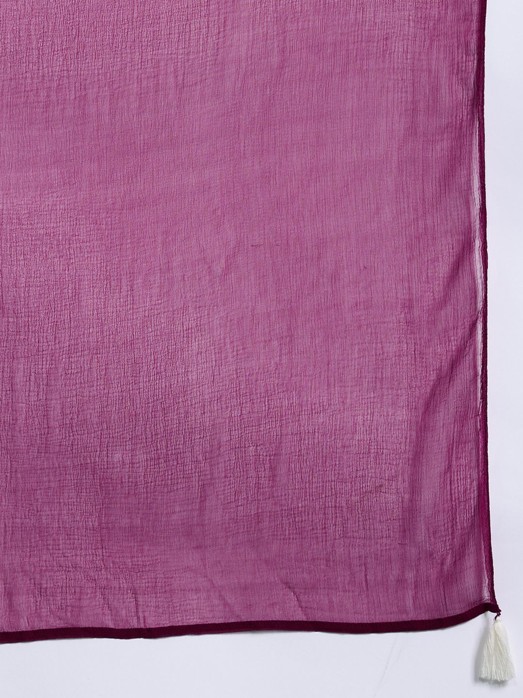 Embroidered Mirror Work Kurta With Trousers & Dupatta