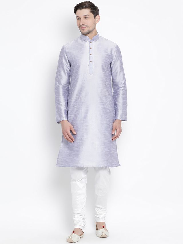 Men's Hawa Silk Blend Straight Kurta Pyjama Set