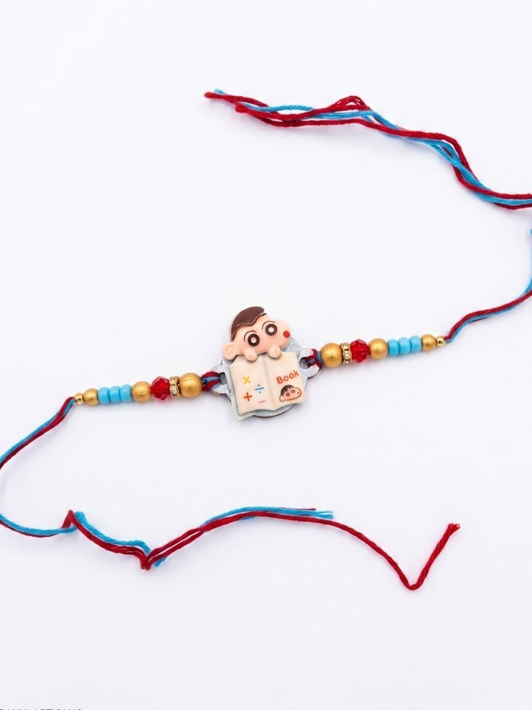 Dhiyona Kids Shinchan Character Artificial Beads Thread Rakhi