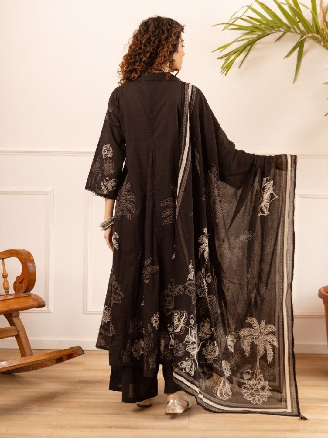 Karen carbon cotton suit set