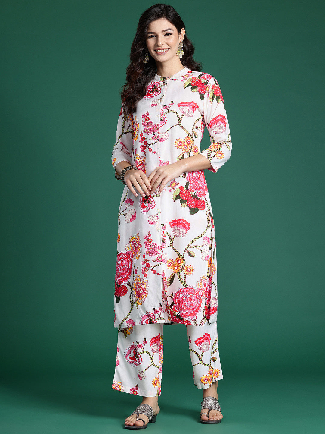Floral Printed Kurta with Palazzos
