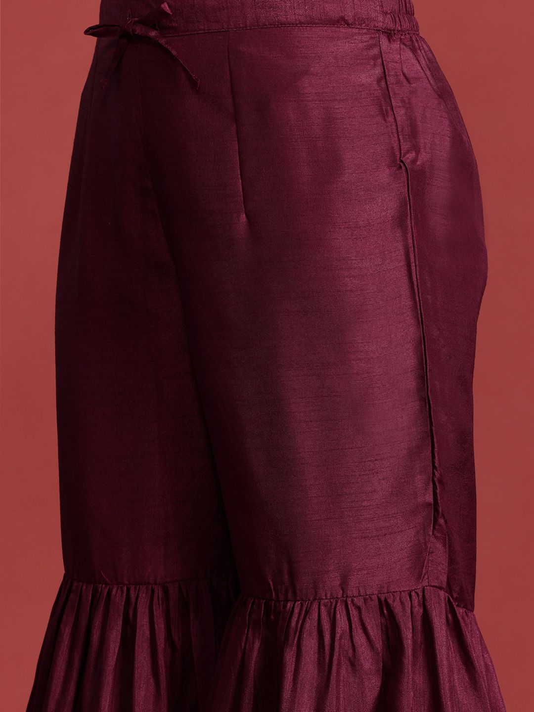 Dhiyona AN Women Embroidered Zari Kurta with Sharara & Dupatta