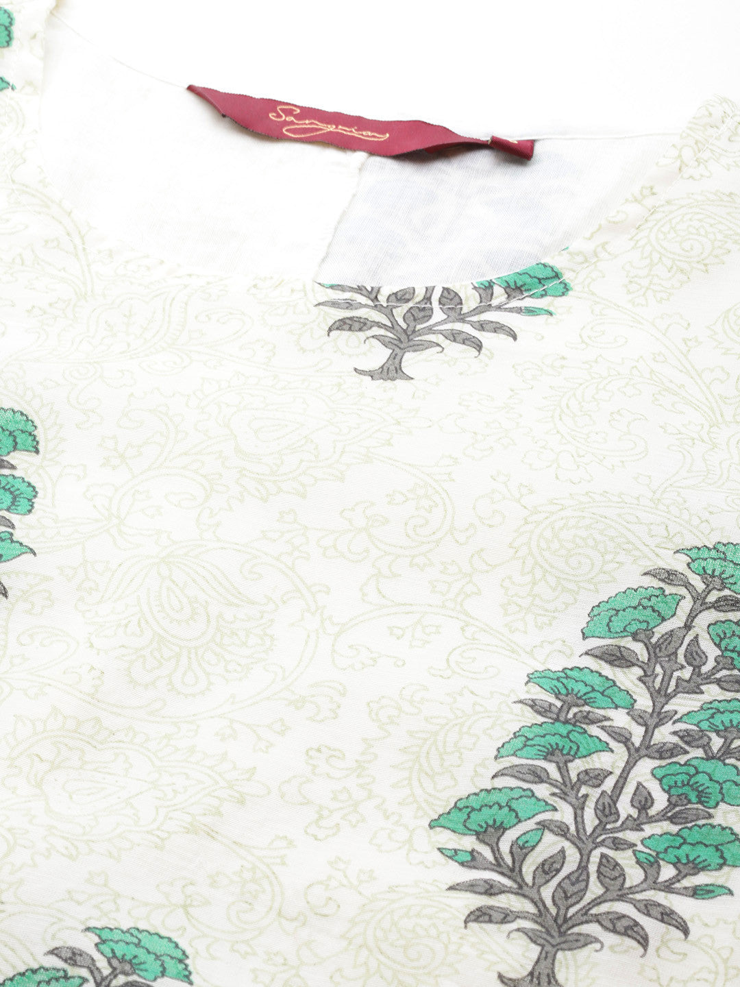 Floral Printed Regular Kurta With Trousers & Dupatta