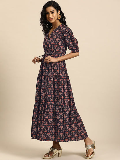 Dhiyona AY Women's Floral Printed Maxi Dress