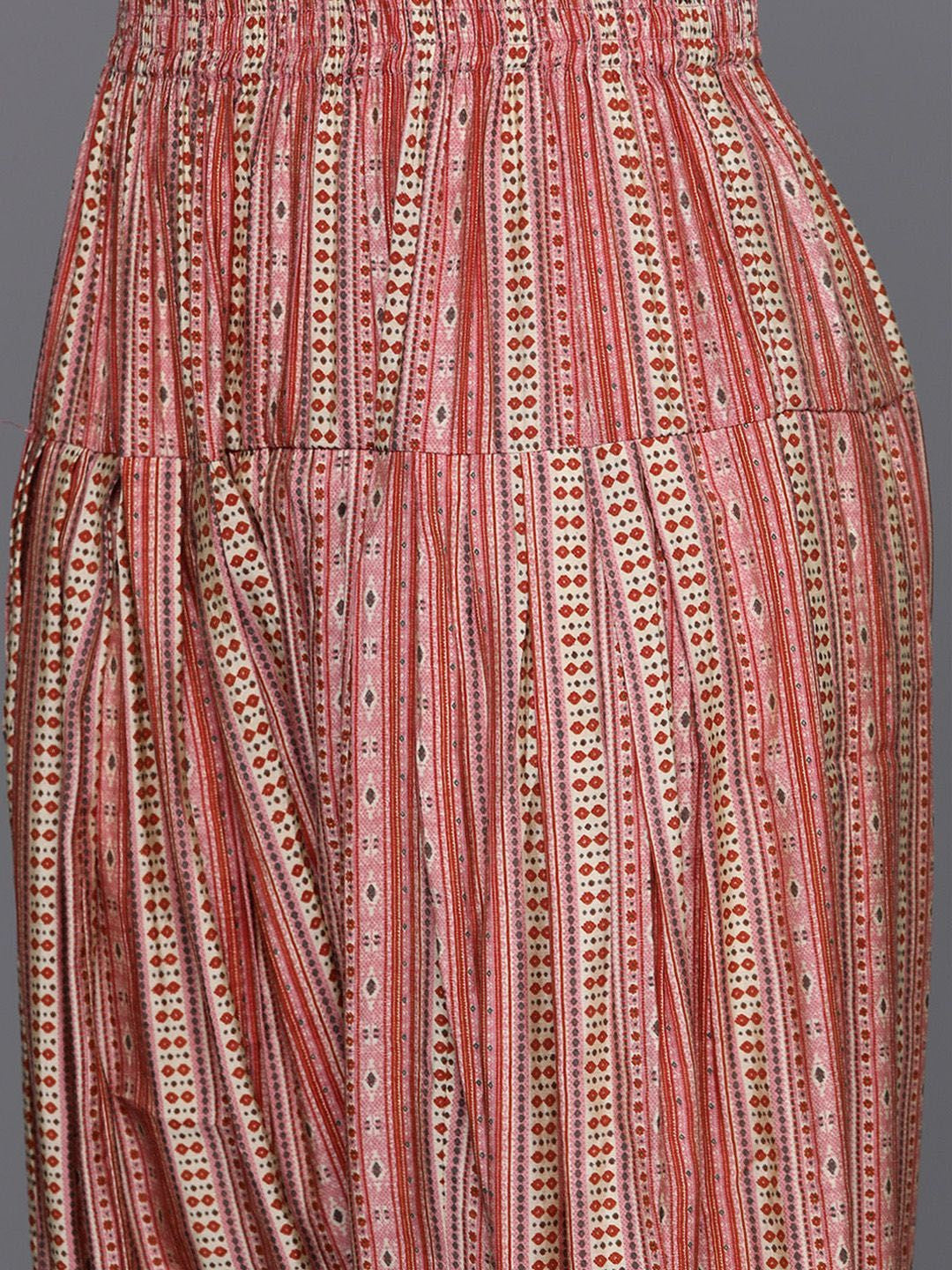 Floral Printed Notch Neck Straight Kurta With Salwar