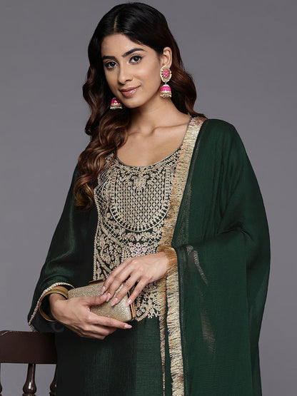 Dhiyona VA Women Ethnic Motifs Embroidered Regular Republic Day Kurta with Palazzos & With Dupatta