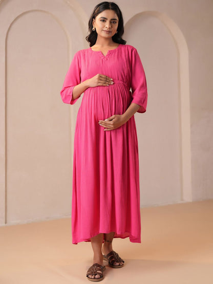Dhiyona AY Women's Fit & Flared Maternity Ethnic Dresses