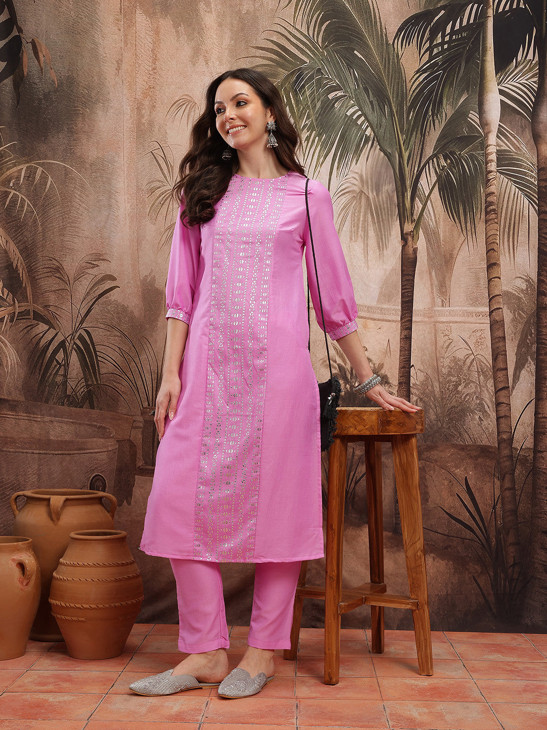 Ethnic Motifs Print Kurta with Trousers