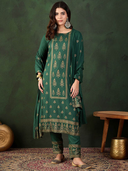 Printed Kurta & Trouser With Dupatta