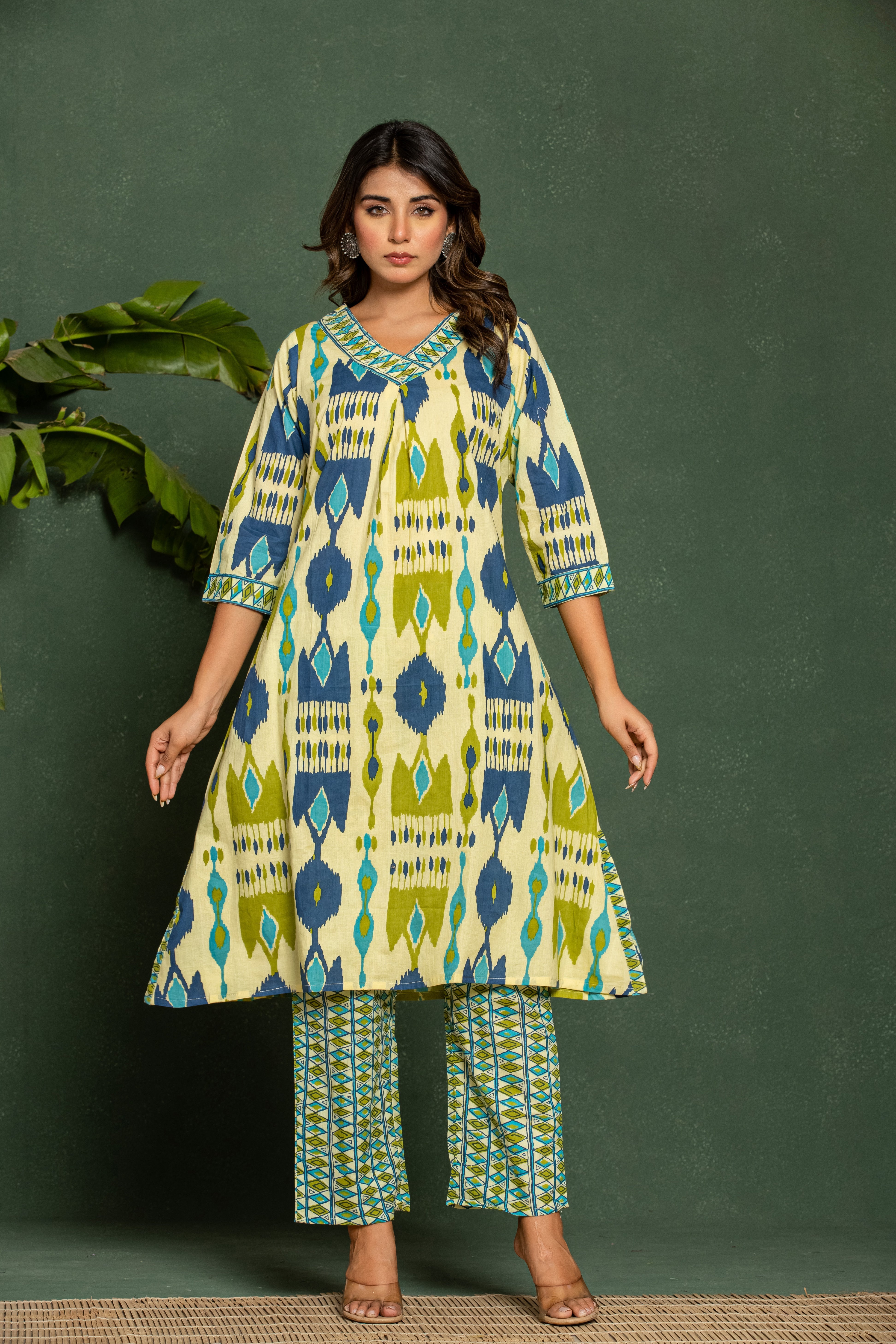 SASHA PASTEL PRINTED KURTA PANT SET