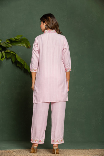 ITI FLOSS COTTON KURTA PANT SET
