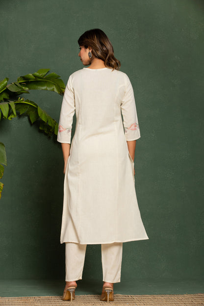 UMA ANGEL COTTON KURTA PANT SET