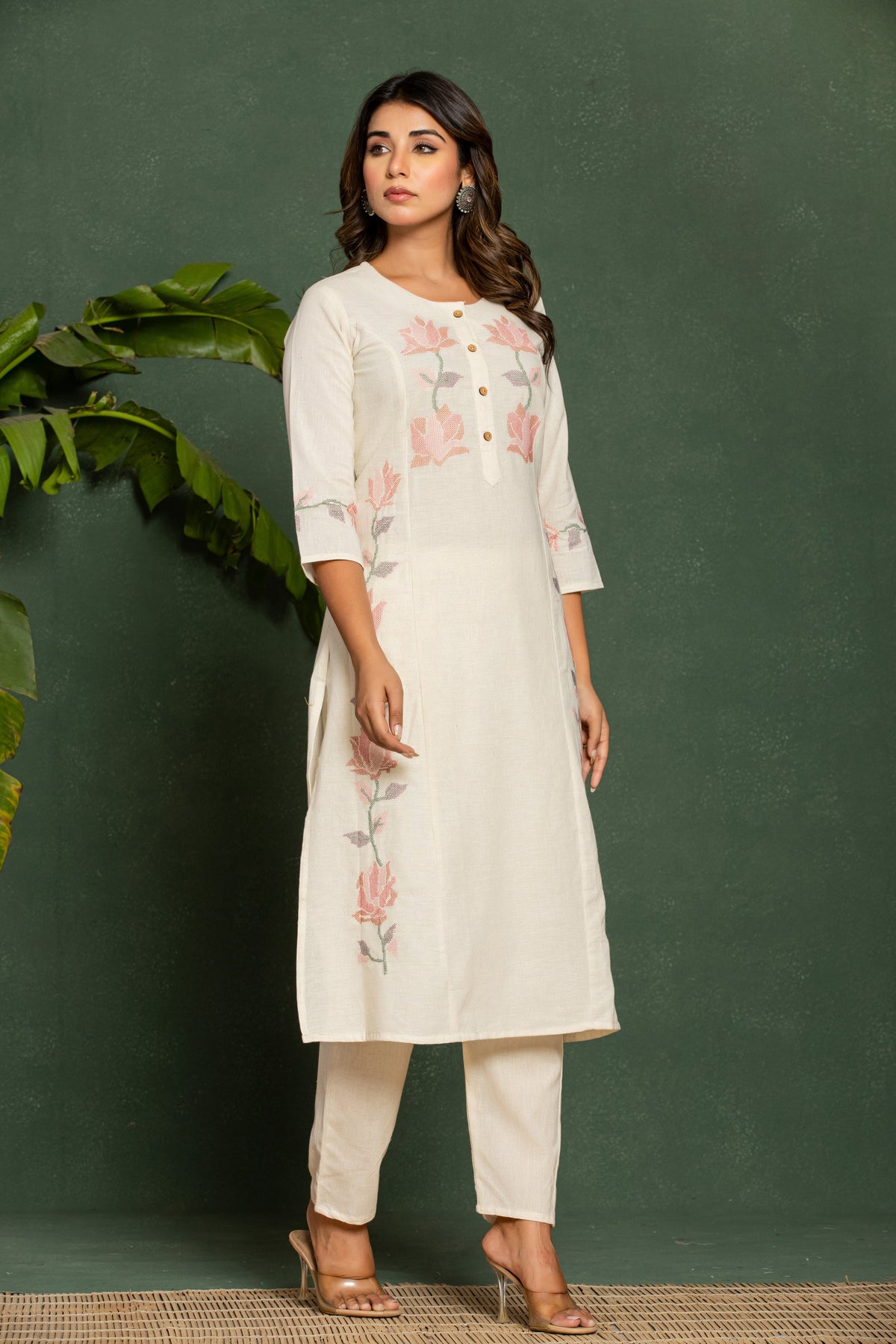 UMA ANGEL COTTON KURTA PANT SET