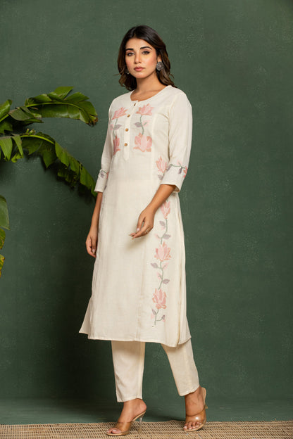 UMA ANGEL COTTON KURTA PANT SET