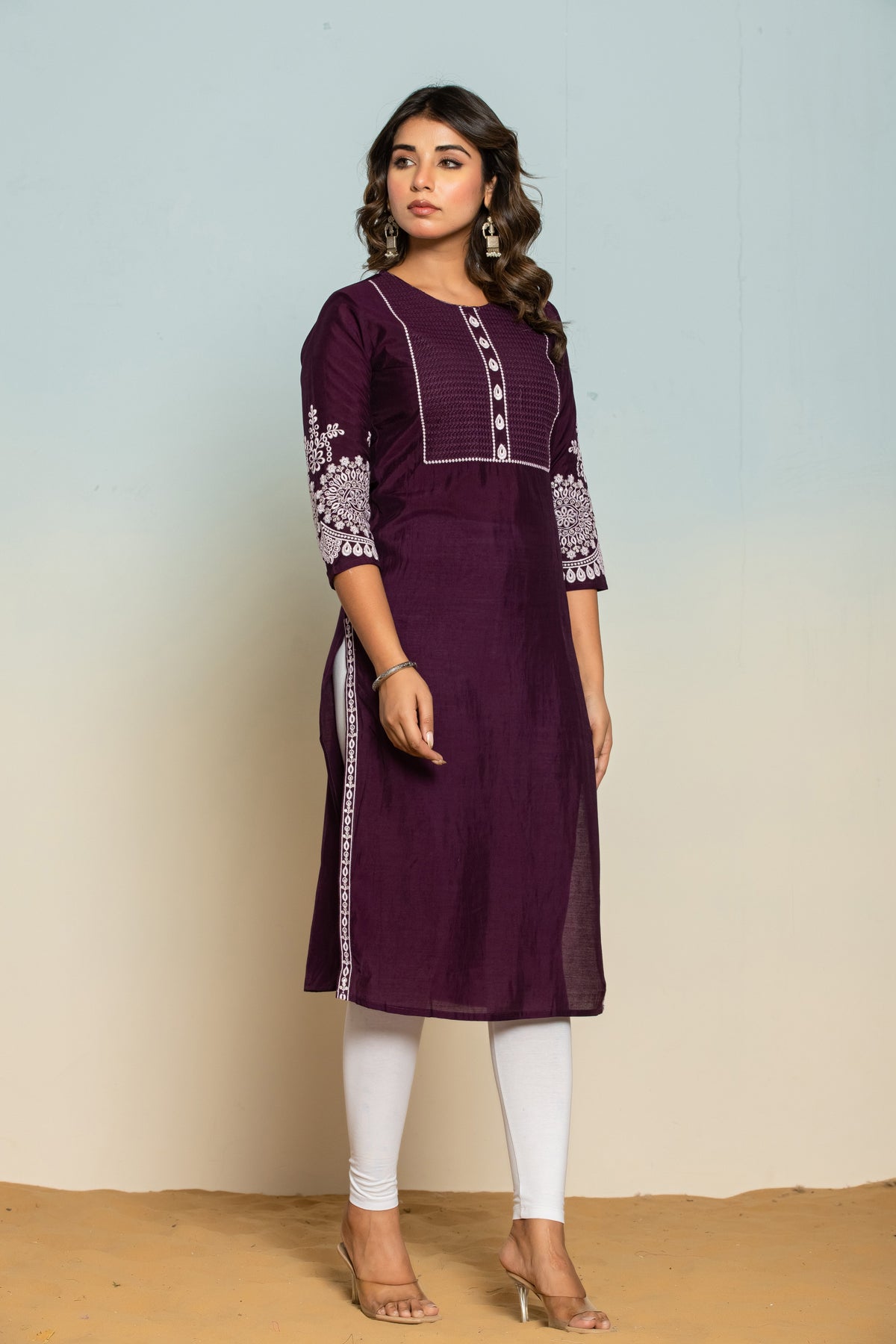 UMA VOILA EMBROIDERED KURTI