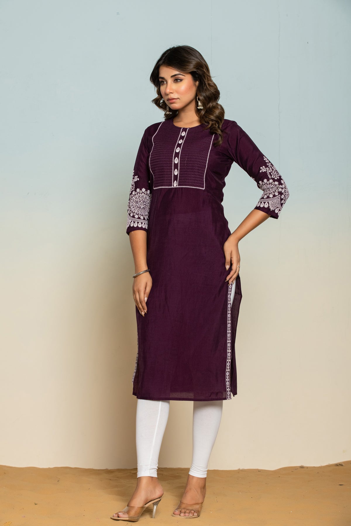 UMA VOILA EMBROIDERED KURTI