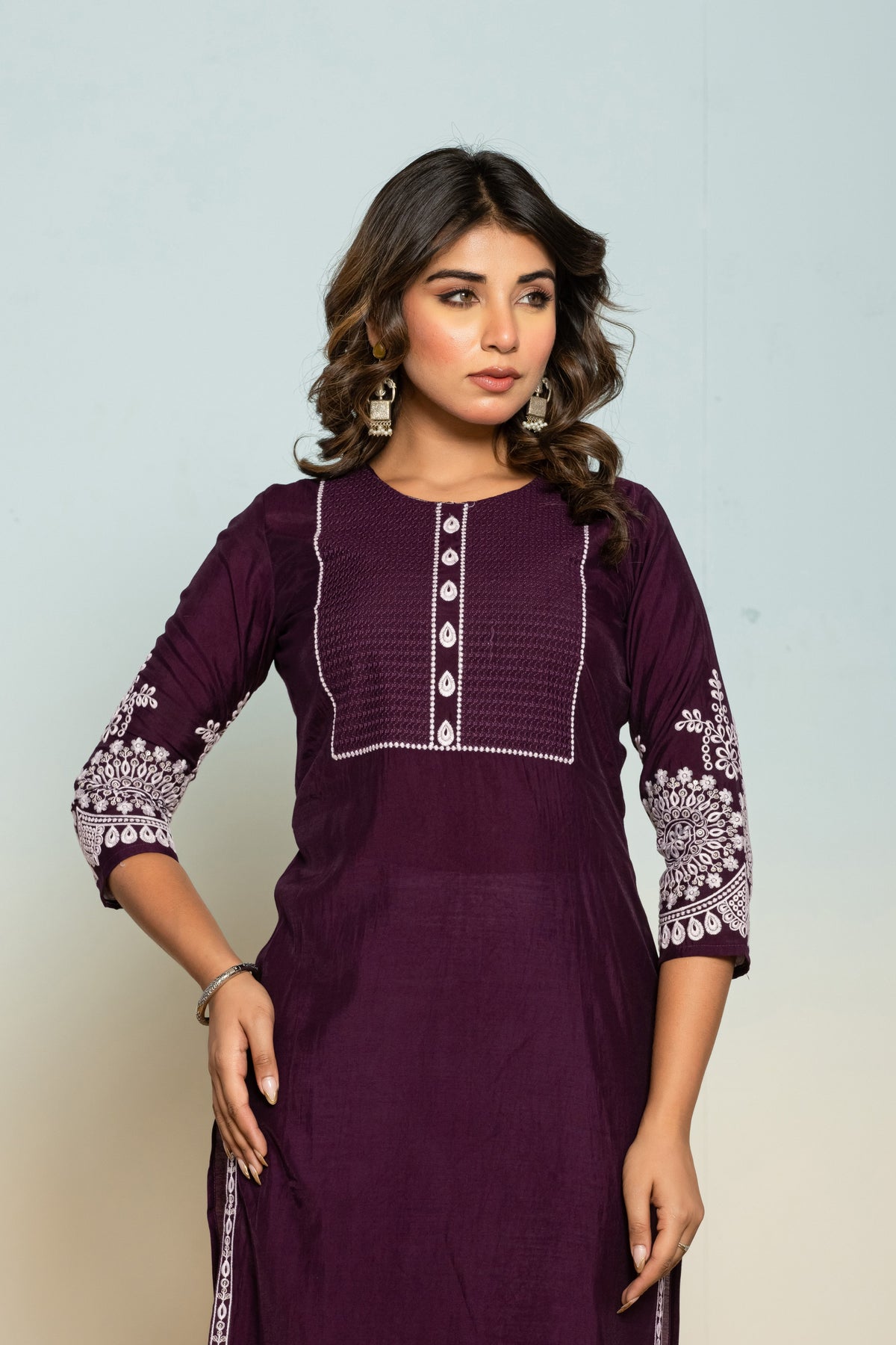 UMA VOILA EMBROIDERED KURTI