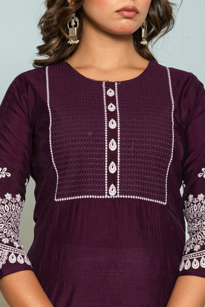 UMA VOILA EMBROIDERED KURTI