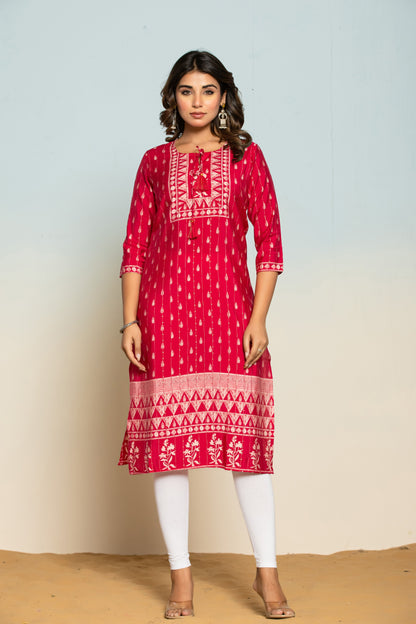 UMA CANDY PRINTED COTTON KURTI