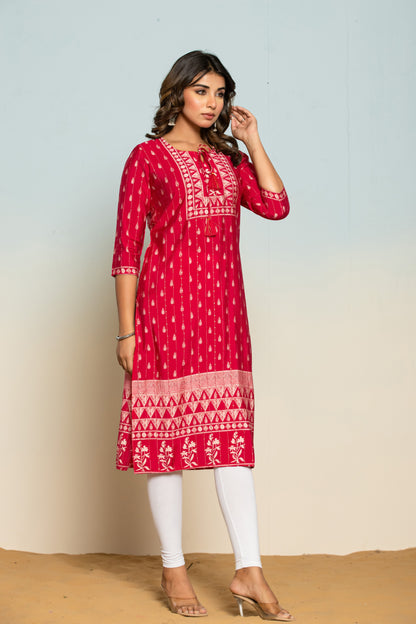 UMA CANDY PRINTED COTTON KURTI