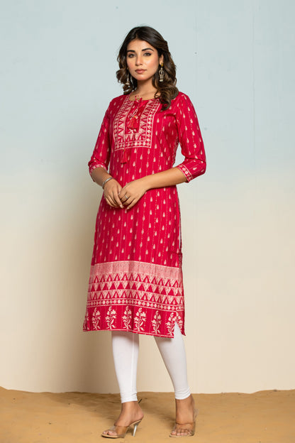 UMA CANDY PRINTED COTTON KURTI