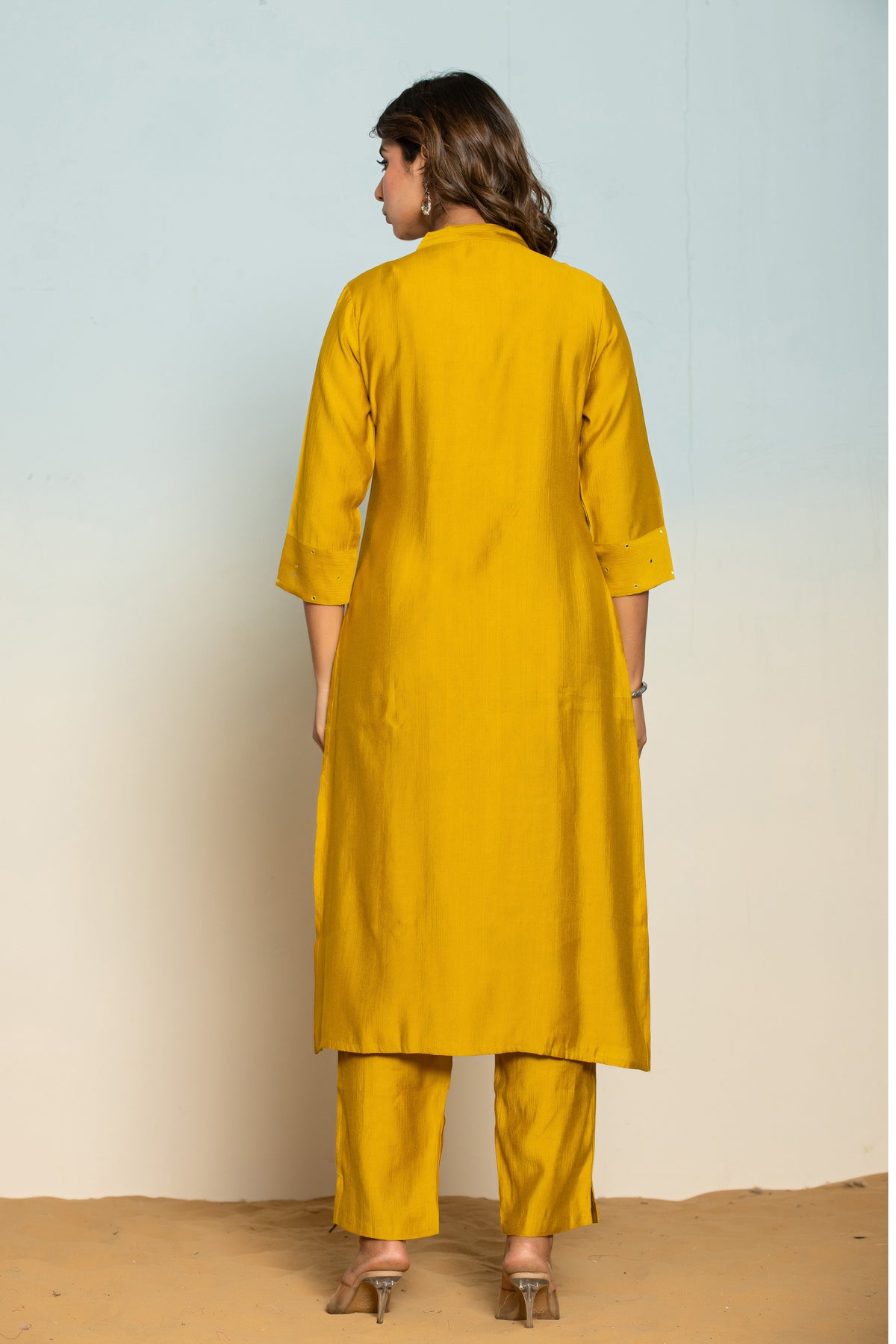 Mika Canary Kurta Pant Set