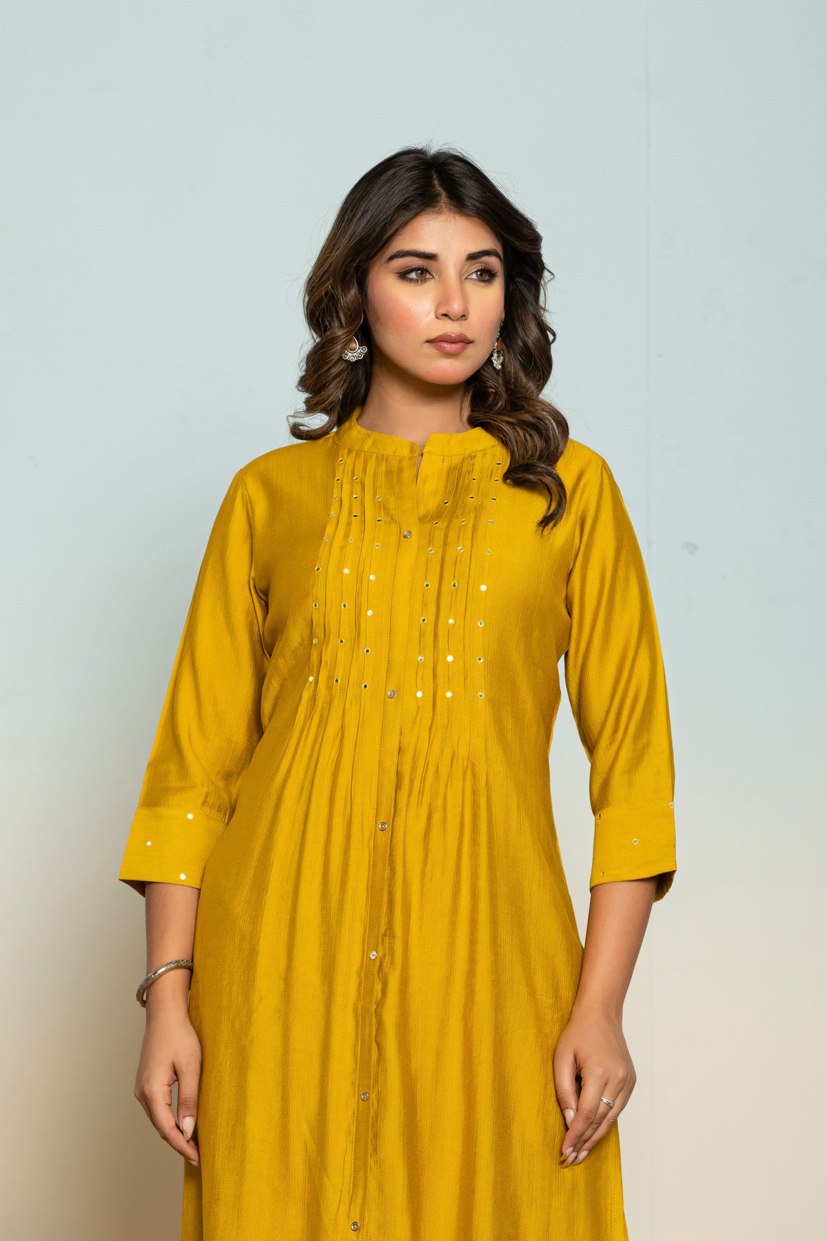 Mika Canary Kurta Pant Set