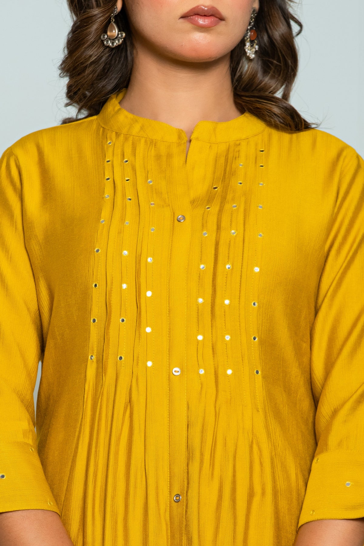 Mika Canary Kurta Pant Set