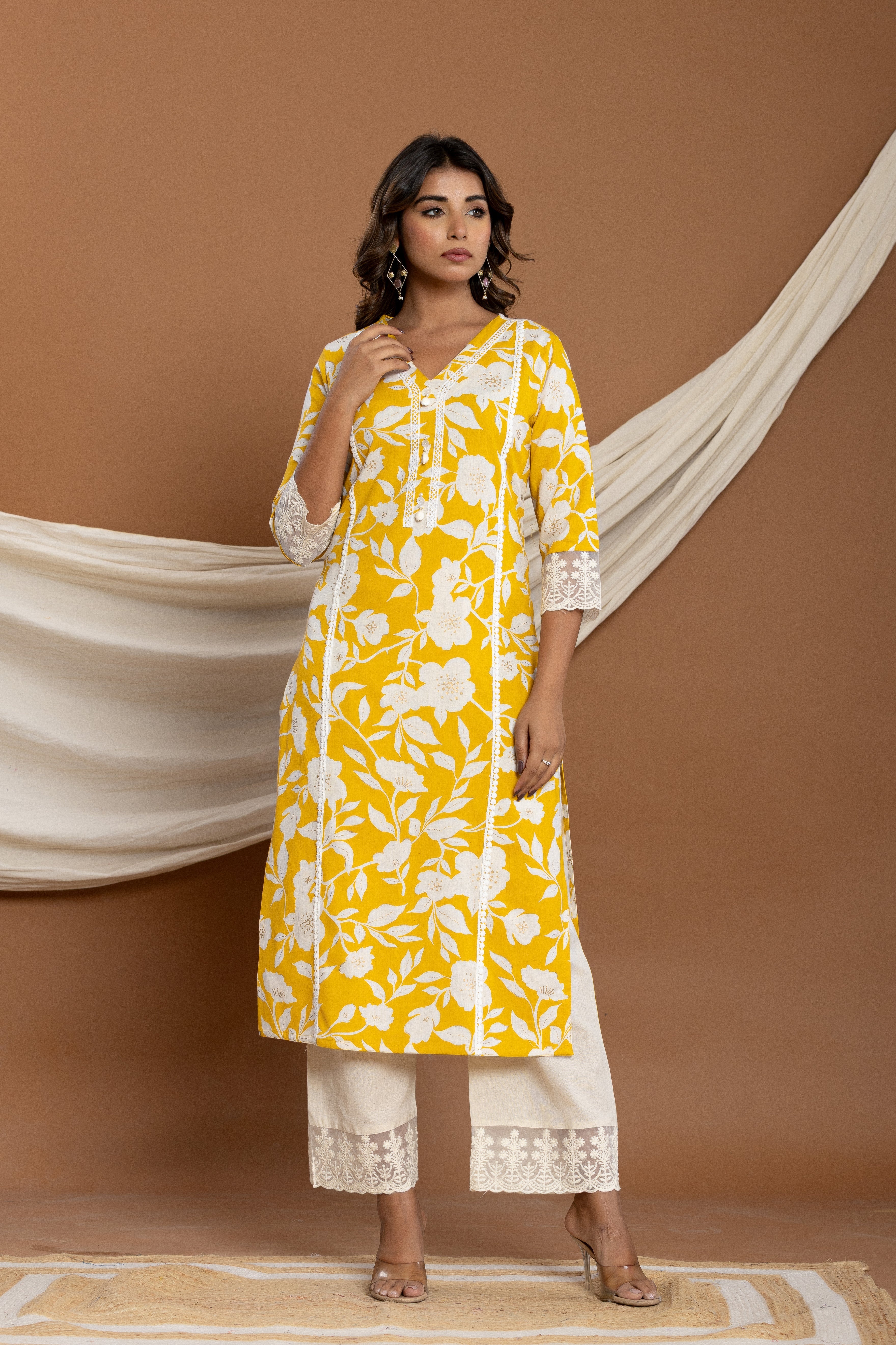 Hardik amber cotton kurta pant set