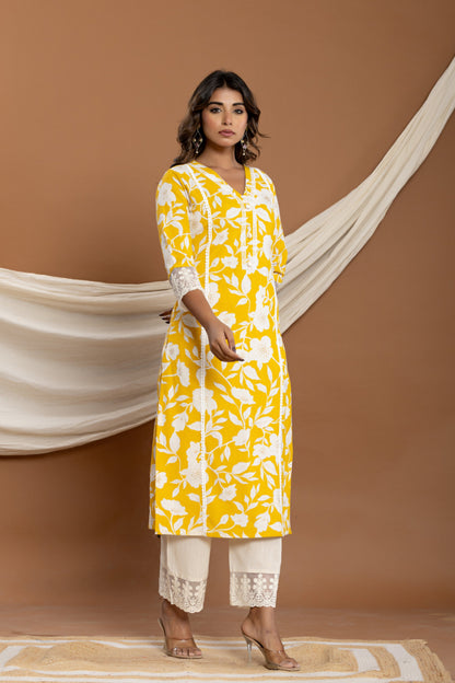 Hardik amber cotton kurta pant set