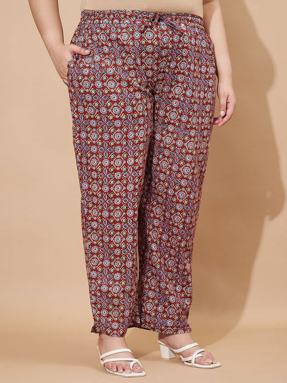 Dhiyona KL Women Floral Printed Regular Pure Cotton Kurta with Trousers and Dupatta