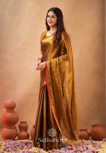 Dhiyona SS Woven Poetry Artisanal Handloom Tissue Cotton Saree