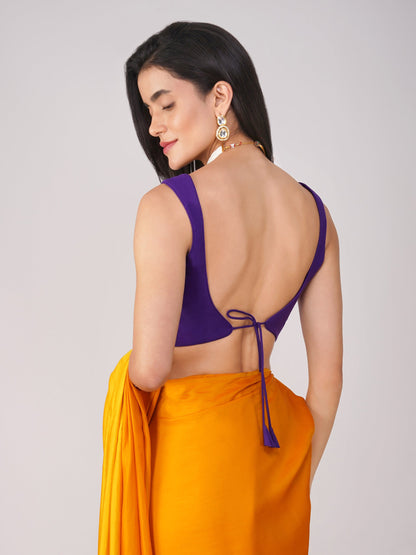 Dhiyona ST Violet Veil Purple Back-Tie Blouse