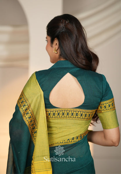 Dhiyona SS Timeless Weave Bengal Cotton Saree by Sutisancha