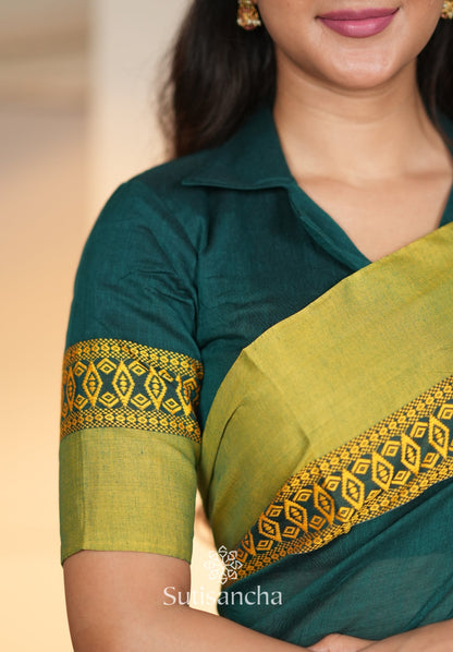Dhiyona SS Timeless Weave Bengal Cotton Saree by Sutisancha