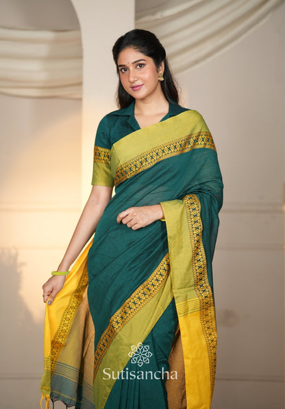 Dhiyona SS Timeless Weave Bengal Cotton Saree by Sutisancha