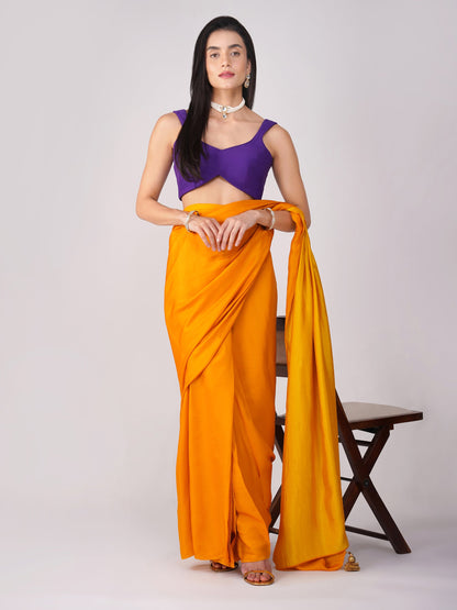 Dhiyona ST Violet Veil Purple Back-Tie Blouse