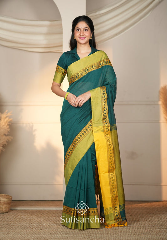 Dhiyona SS Timeless Weave Bengal Cotton Saree by Sutisancha