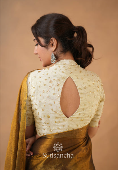 Dhiyona SS Beads Bloom Tissue Elegance
