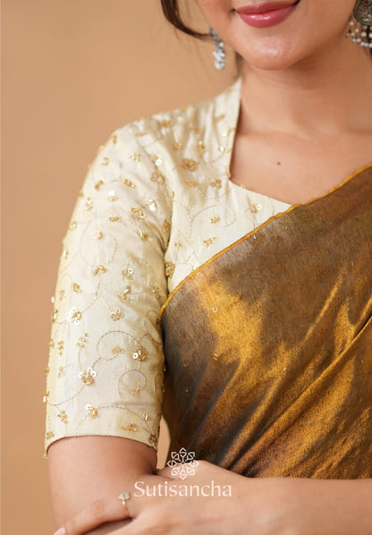 Dhiyona SS Beads Bloom Tissue Elegance