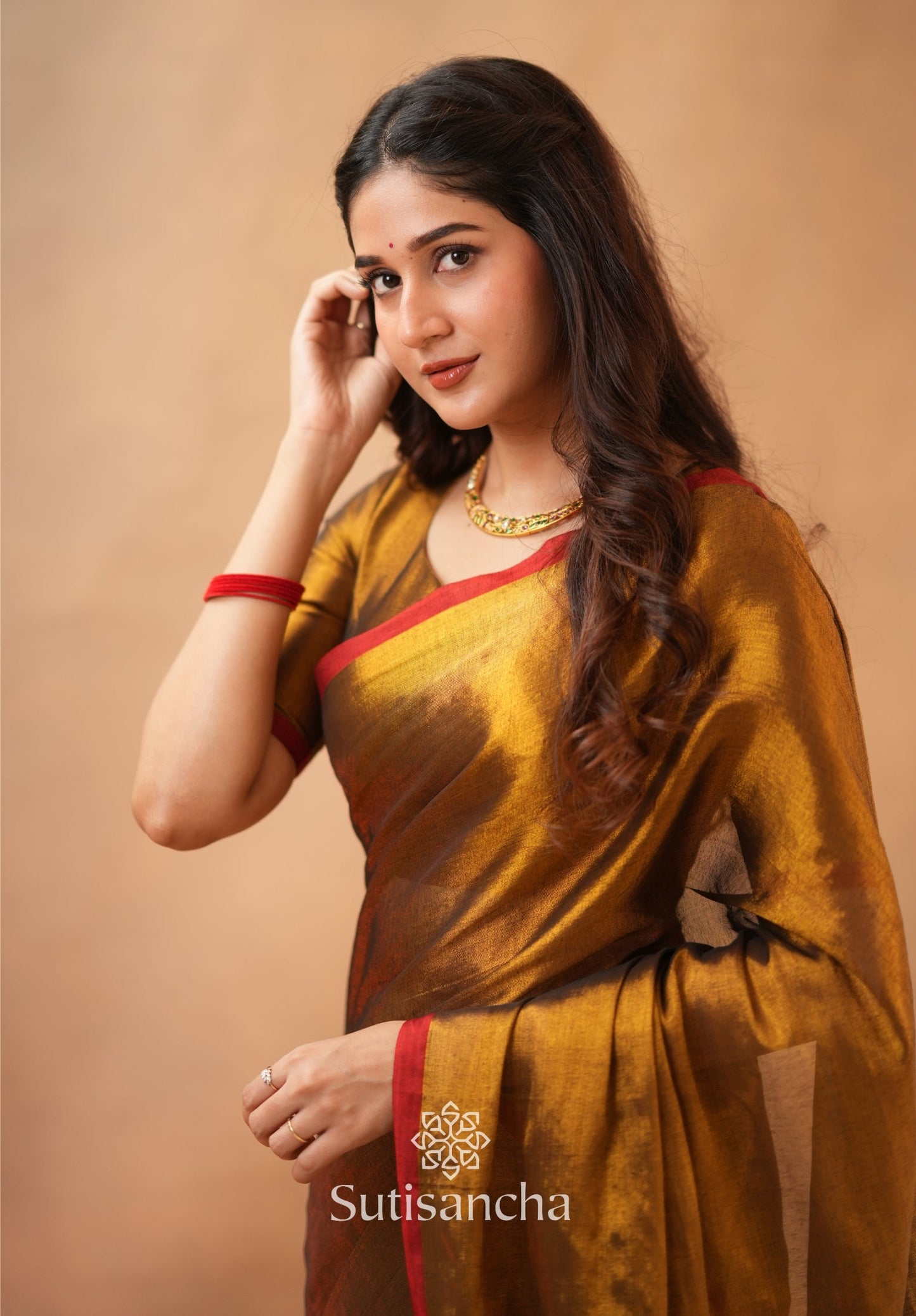 Dhiyona SS Woven Poetry Artisanal Handloom Tissue Cotton Saree