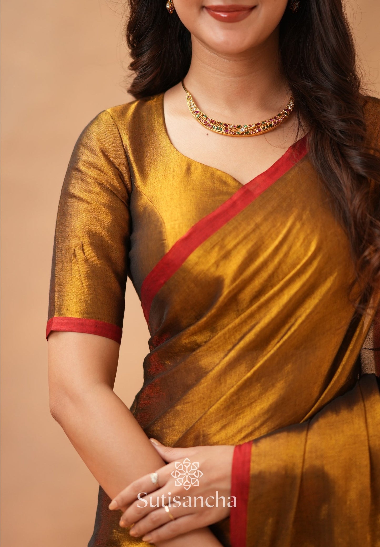 Dhiyona SS Woven Poetry Artisanal Handloom Tissue Cotton Saree
