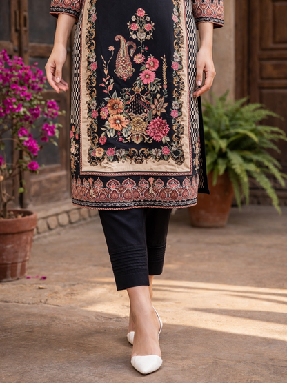 Reet Coal Printed Suit Set