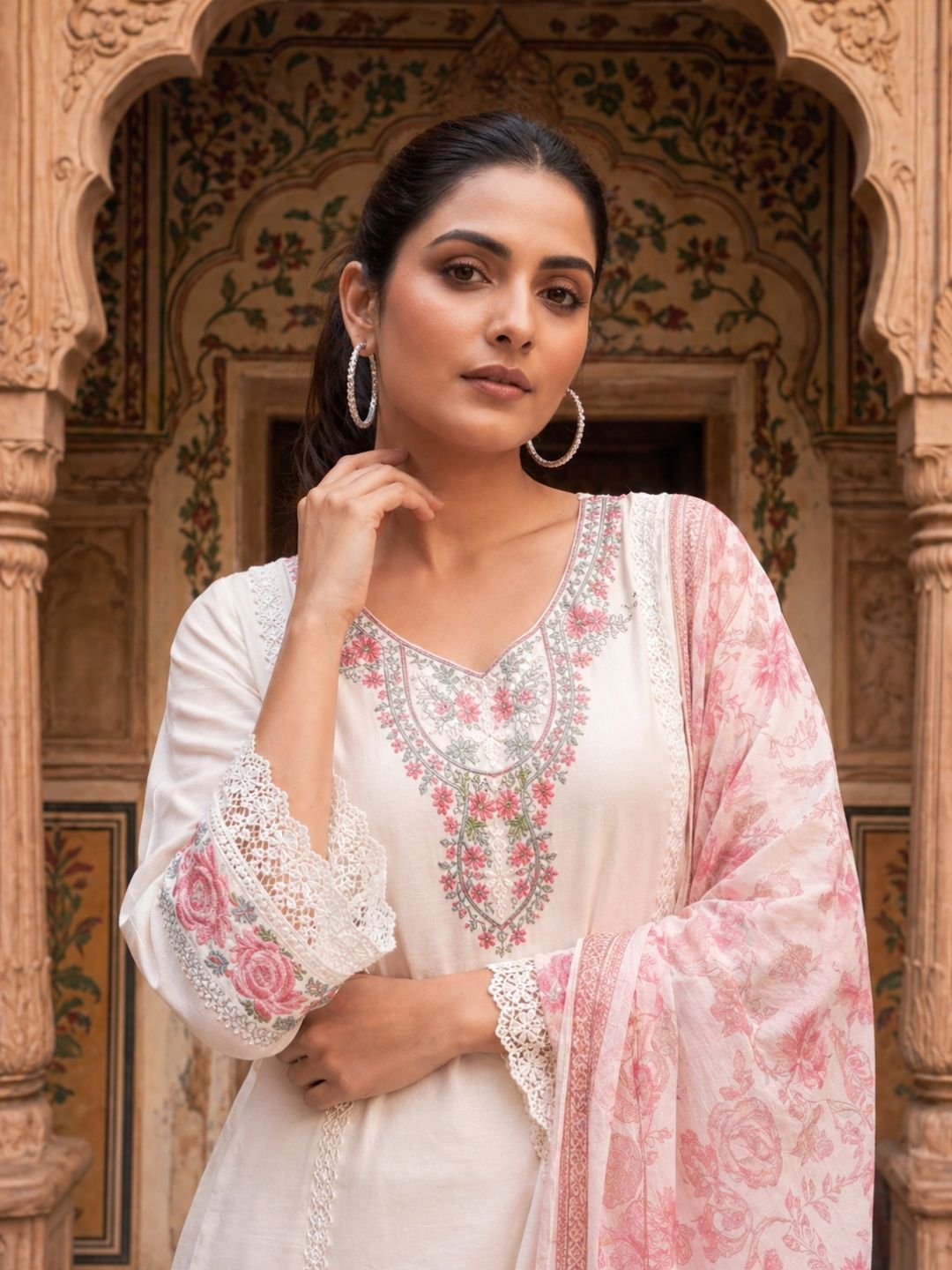 Nadira Misri Embroidered Lawn Suit Set